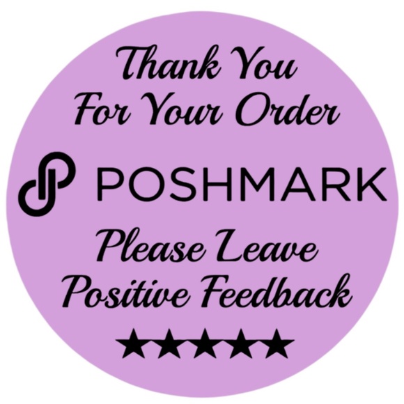 STICKERAFT Other - Thank You For Your Poshmark Purchase Labels Stickers 12 colors to choose from
